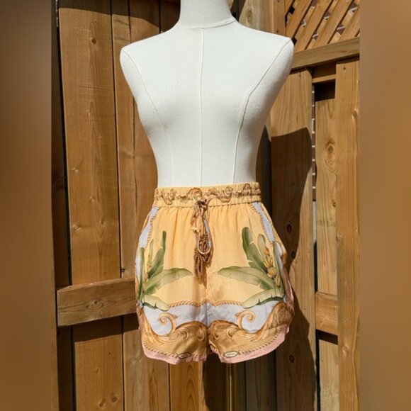 🆕 FARM Rio 🧿 NWOT Multicolor Banana Royalty Kaleidoscope Shorts, Sz XS - Picture 4 of 16